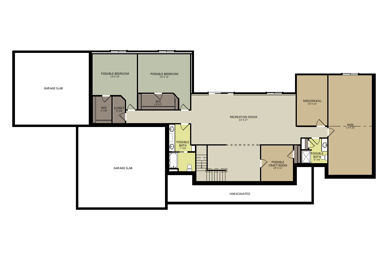 KnoxLower Level Floor Plan